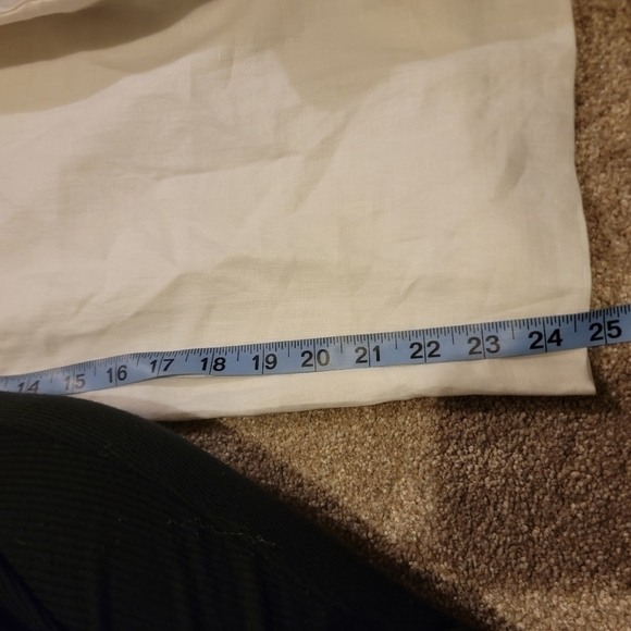 Valerie Stevens 100% Linen white cropped pants XL - Picture 10 of 11